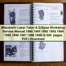 Mitsubishi Laser Talon & Eclipse Workshop Service Manual 1990-1999 PDF Download