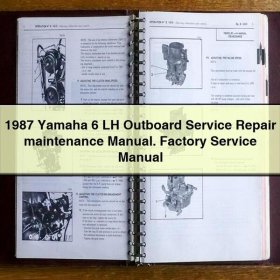1987 Yamaha 6 LH Outboard Service Repair maintenance Manual. Factory Service Manual