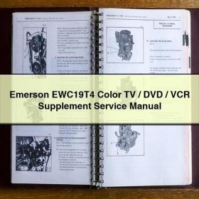 Emerson EWC19T4 Color TV/DVD/VCR Supplement Service Repair Manual