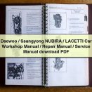 Daewoo/Ssangyong NUBIRA/LACETTI Car Workshop Manual/Repair Manual/Service Manual download