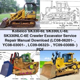 Kobelco SK330-6E SK330LC-6E SK330NLC-6E Crawler Excavator Service Repair Manual