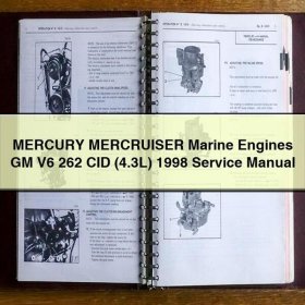 MERCURY MERCRUISER Marine Engines GM V6 262 CID (4.3L) 1998 Service Repair Manual