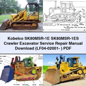 Kobelco SK80MSR-1E SK80MSR-1ES Crawler Excavator Service Repair Manual (LF04-02001- )