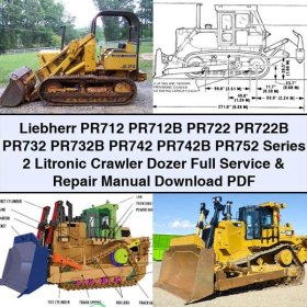 Liebherr PR712/722/732/742/752 Serie 2 Litronic Raupenplanierer: Wartungs- und Reparaturhandbuch