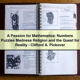 A Passion for Mathematics: Numbers Puzzles Madness Religion and the Quest for Reality-Clifford A. Pickover