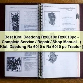 Kioti Daedong Rx6010c/Rx6010pc Traktor - Werkstatt-, Reparatur- und Servicehandbuch (PDF)