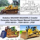 Kobelco SK235SR SK235SRLC Crawler Excavator Service Repair Manual (YF01-00101- YU01-00101- )