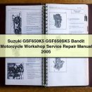 Suzuki GSF650K5 GSF650SK5 Bandit Motorcycle Workshop Service Repair Manual 2005