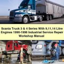 Scania Truck 3 & 4 Series With 9 11 14 Litre Engines 1990-1996 Industrial Service Repair Workshop Manual