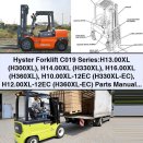 Hyster Forklift C019 Series: H13.00XL-H16.00XL, H10.00XL-12EC-H12.00XL-12EC Parts Manual