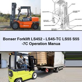 Bonser Forklift LS452-LS45-TC LS55 S55 -7C Operation Manual