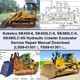 Kobelco SK450-6 SK450LC-6 SK480LC-6 SK480LC-6S Hydraulic Crawler Excavator Service Repair Manual