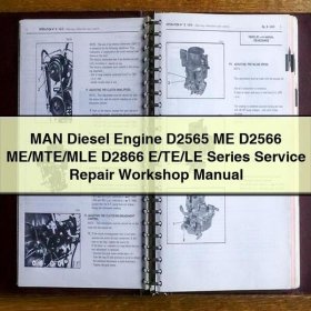 MAN Diesel Engine D2565 ME D2566 ME/MTE/MLE D2866 E/TE/LE Series Service Repair Workshop Manual