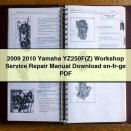 2009 2010 Yamaha YZ250F(Z) Workshop Service Repair Manual en-fr-ge