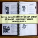 Service Repair Manual HOTPOINT CREDA CANON DC12A/12P 18505E BUILT UNDER DISHWASHERS