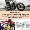 Suzuki GS1100 T LT EX 1000SZ EZ SD ED ESD Motorcycle Complete Workshop Service Repair Manual 1980 1981 1982 1983