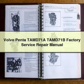 Volvo Penta TAMD71A TAMD71B Factory Service Repair Manual