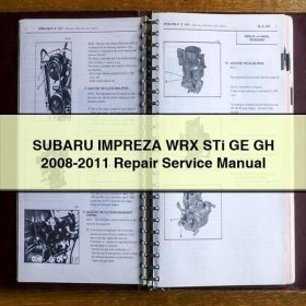SUBARU IMPREZA WRX STi GE GH 2008-2011 Repair Service Manual