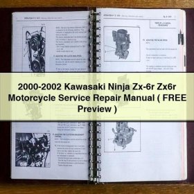 2000-2002 Kawasaki Ninja Zx-6r Zx6r Motorcycle Service Repair Manual ( FREE Preview )