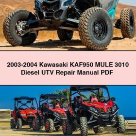 2003-2004 Kawasaki KAF950 MULE 3010 Diesel UTV Repair Manual