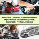 Mitsubishi Outlander Workshop Service Repair Manual 2009 (MUT3) (540MB Searchable Indexed)