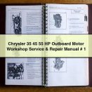 Chrysler 35 45 55 HP Outboard Motor Workshop Service & Repair Manual # 1