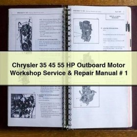 Chrysler 35 45 55 HP Outboard Motor Workshop Service & Repair Manual # 1