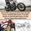 2010 KTM 690 Enduro Motorcycle Service Repair Manual (German)