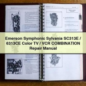 Emerson Symphonic Sylvania SC313E/6313CE Color TV/VCR COMBINATION Repair Manual