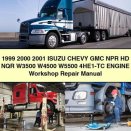 1999 2000 2001 Isuzu CHEVY GMC NPR HD NQR W3500 W4500 W5500 4HE1-TC Engine Workshop Repair Manual