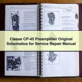 Classe CP-45 Preamplifier Original Schematics for Service Repair Manual