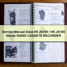 Service Manual Aiwa HS JS195 / HS JS185 Stereo RADIO CASSETE RECORDER PDF Download