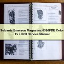 Sylvania Emerson Magnavox 6520FDE Color TV/DVD Service Repair Manual