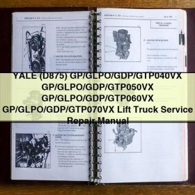 Yale Gabelstapler Service- und Reparaturhandbuch D875