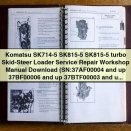 Komatsu SK714-5 SK815-5 Skid-Steer Loader Service Repair Workshop Manual
