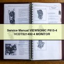 Service Repair Manual VIEWSONIC P815-4 VCDTS21492-4 MONITOR