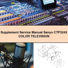 Supplement Service Repair Manual Sanyo CTP3243 Color TELEVISION