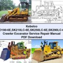 Kebelco SK160LC-6E ED190-6E SK210LC-6E SK250LC-6E SK290LC-6E SK330LC-6E Crawler Excavator Service Repair Manual