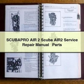 SCUBAPRO AIR 2 Scuba AIR2 Service Repair Manual + Parts