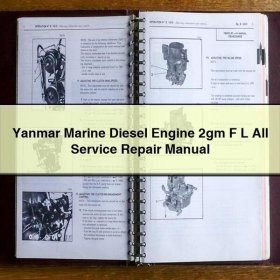 Yanmar Marine Diesel Engine 2gm F L All Service Repair Manual