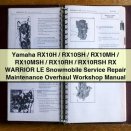 Yamaha RX10H Series WARRIOR LE Snowmobile Service Repair Maintenance Workshop Manual