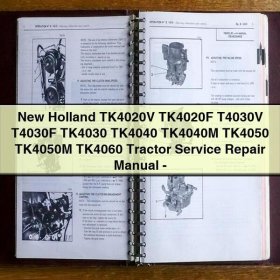New Holland TK4020, T4030, TK4040, TK4050, TK4060 Traktoren - Werkstatt- und Reparaturhandbuch (PDF)