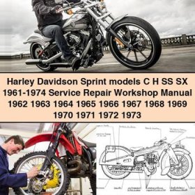 Harley Davidson Sprint models C H SS SX 1961-1974 Service Repair Workshop Manual