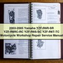 2003-2005 Yamaha YZF-R6R-SR YZF-R6RC-RC YZF-R6S-SC YZF-R6T-TC Motorcycle Workshop Repair Service Manual