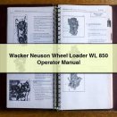 Wacker Neuson Wheel Loader WL 850 Operator Manual PDF Download