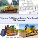Takeuchi TL26 Crawler Loader Parts Manual