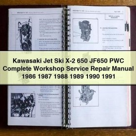 Kawasaki Jet Ski X-2 650 JF650 PWC Complete Workshop Service Repair Manual 1986 1987 1988 1989 1990 1991