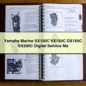 Yamaha Marine SX150C VX150C DX150C SX200C Digital Service Ma