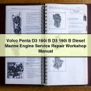 Volvo Penta D3 160i B D3 190i B Diesel Marine Engine Service Repair Workshop Manual