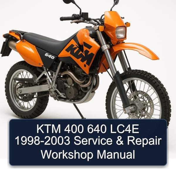 KTM 400 640 LC4E 1998-2003 Service & Repair Workshop Manual